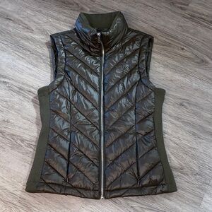 Love Tree Olive Quilted Vest